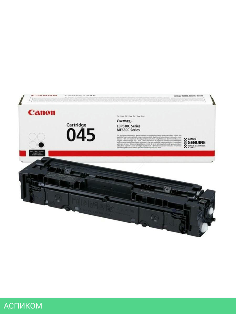 Тонер-картридж Canon 045 BK черный (1242C002)