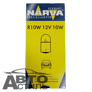 Автолампа  Р 12-10 (R10W)  в габариты Narva 17311