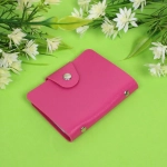 Визитница «Visit design», цвет фуксия, количество листов 12, на 24 визитки, 10,3*8 см