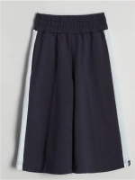 Брюки кюлоты широкие для девочки в школу