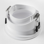 012906 Рамка (светильник) PVC д/LED-модулей 941хх и LED-ламп D50мм PIANO ROUND БЕЛЫЙ IP65