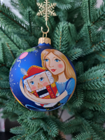 Шар стеклянный "Щелкунчик"