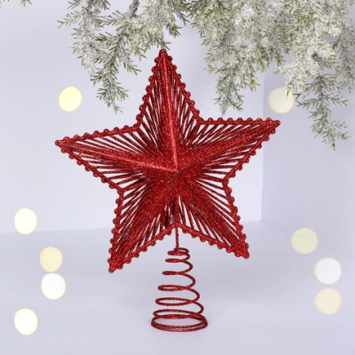 Звезда на ёлку 20*23 см «Волшебница», Красный