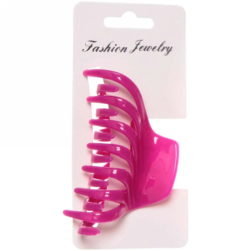 Заколка-краб для волос на блистере «Diana Collection - Mila», микс 6 цветов, 8см