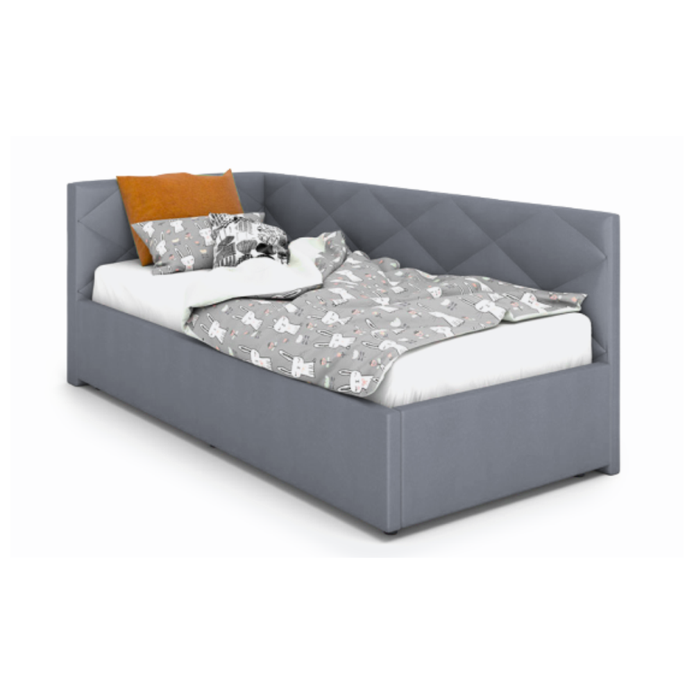 Кровать Селия (с.м.090*200) Bravo grey, ВариантКроя1 /