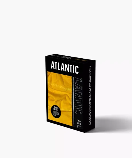 Мужские трусы слипы спорт Magic Pocket Atlantic MP-1569, желтые