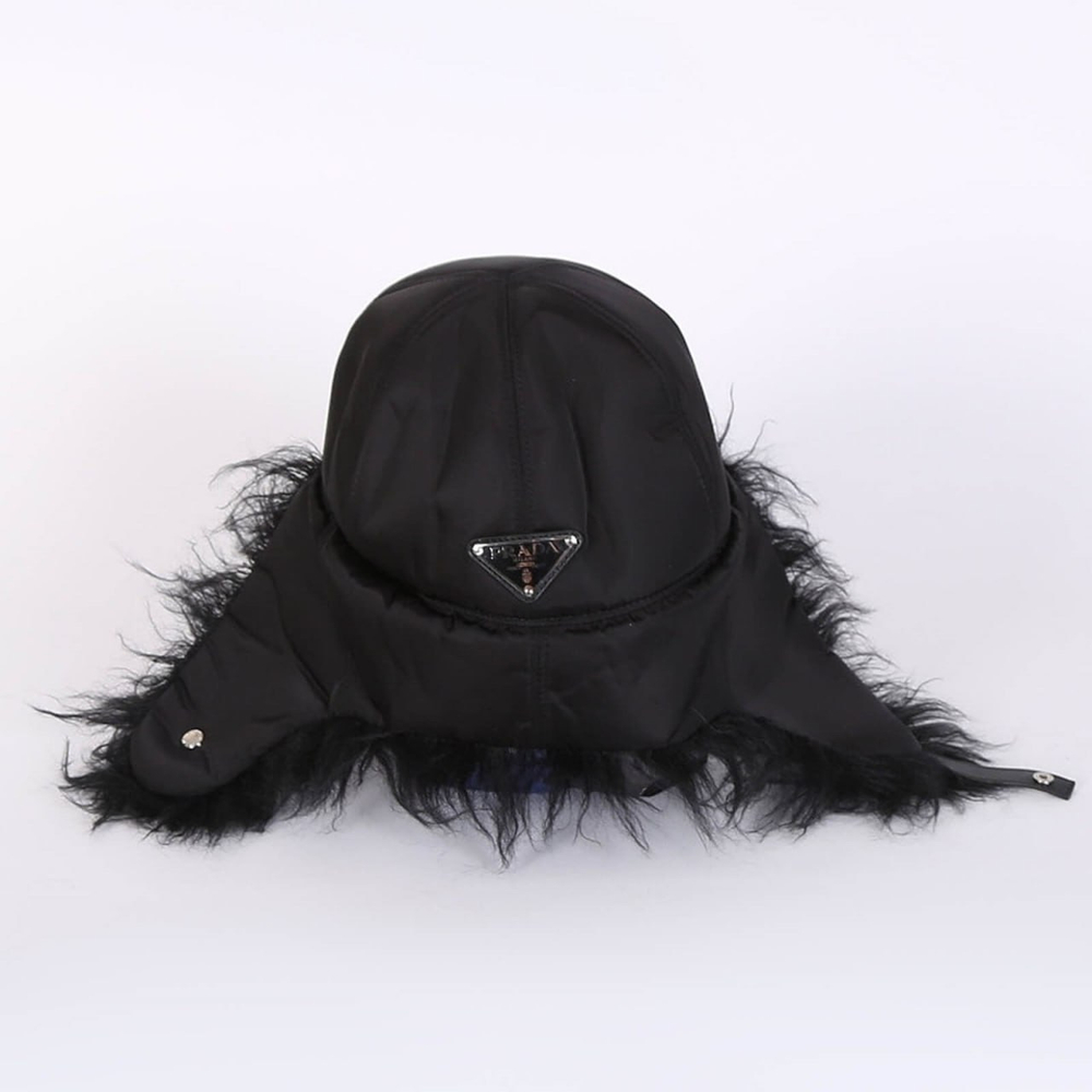 Prada Mohair Fur Neylon Hat