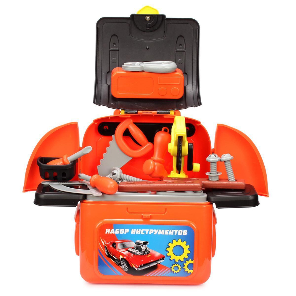 Набор инструментов "Хот Вилс" коробка -пл.чемодан 23,5*26,5*14,3см (Играем вместе)