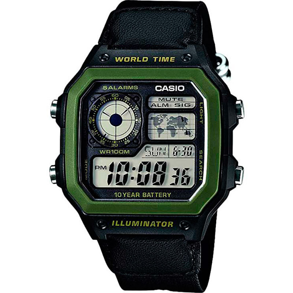 Мужские наручные часы Casio AE-1200WHB-1B