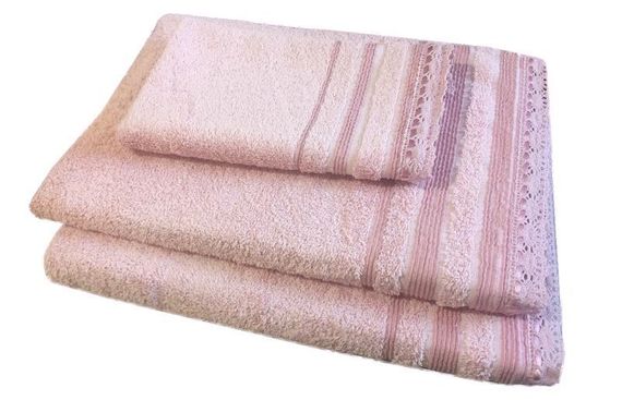 Набор полотенец  CROCHET - КРОКЕТ 3пр 30х50 50х90 и 70х140 Maison Dor (Турция)