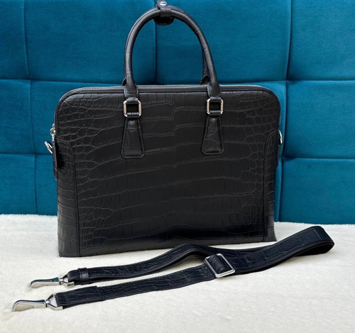Портфель No Name из кожи крокодила