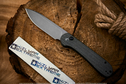 Нож Civivi BL Elementum C2103C сталь 14C28N Gray StoneWash рукоять Dark Green Micarta