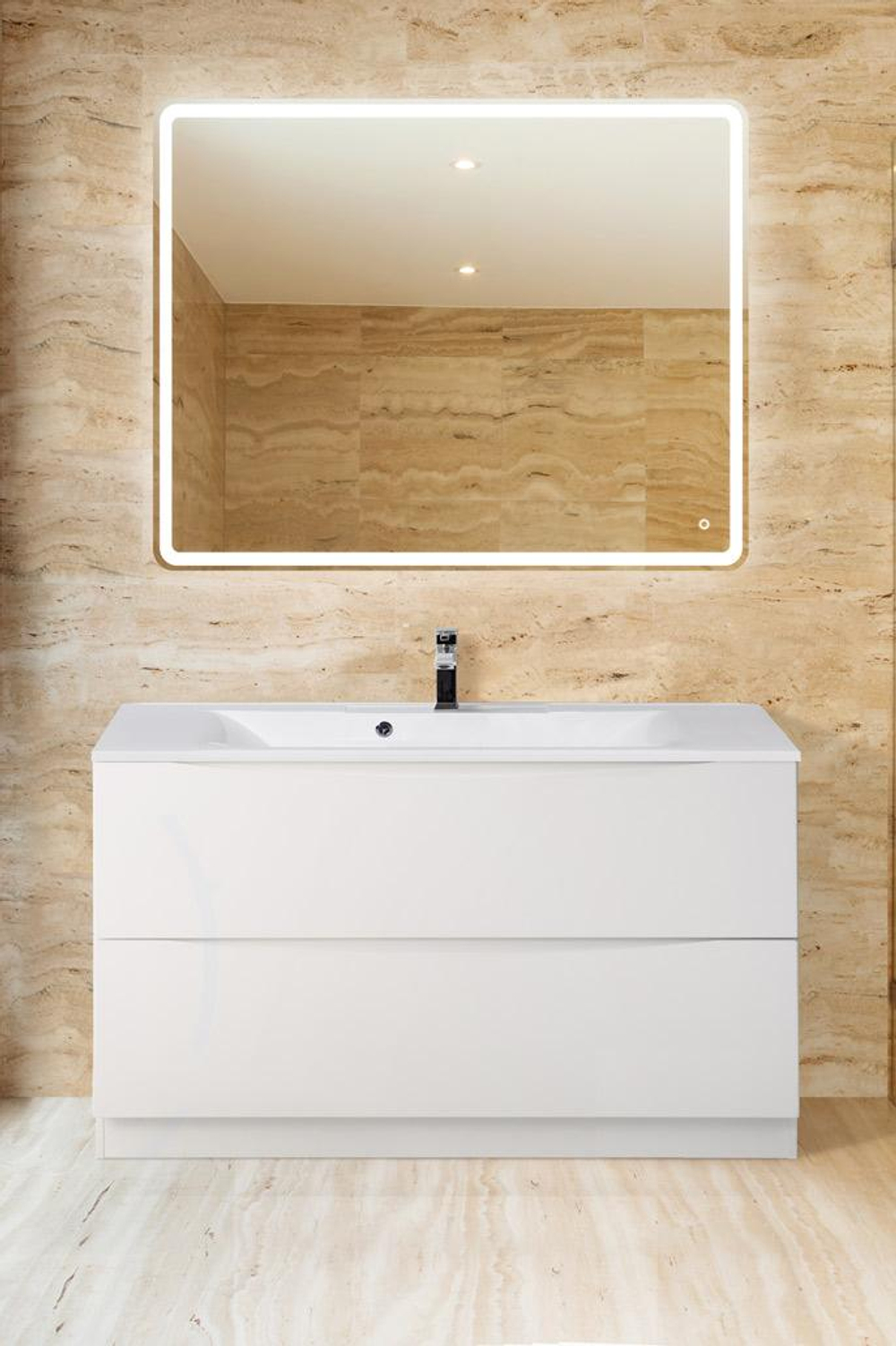 Тумба напольная с раковиной BelBagno MARINO-1200-2C-PIA-BL-P