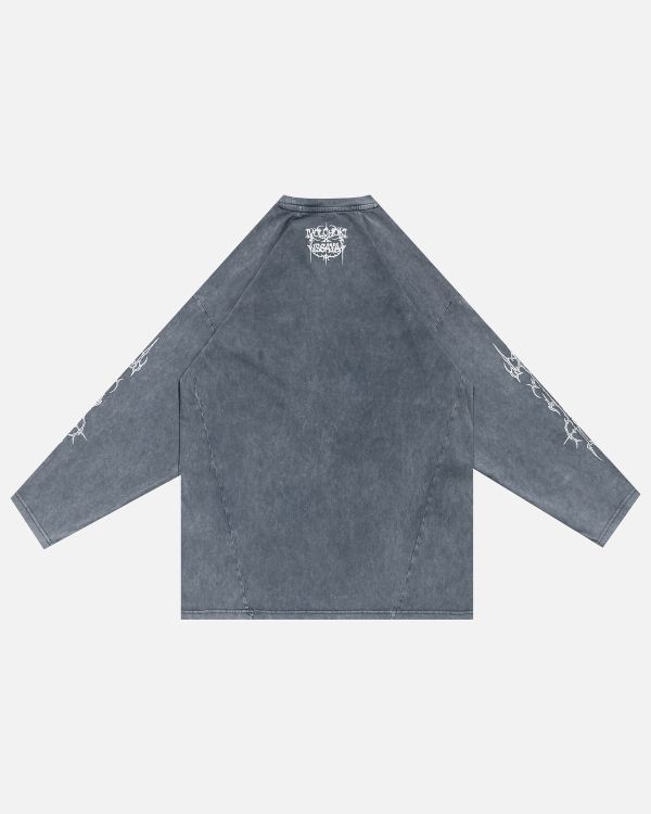 Лонгслив x Volchok Ghost Castle серый - фото 4