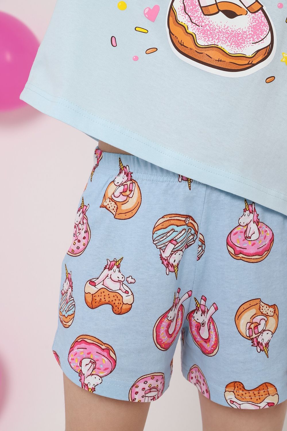 Пижама для девочки Единопончик-3 Виотекс ГОЛУБОЙ