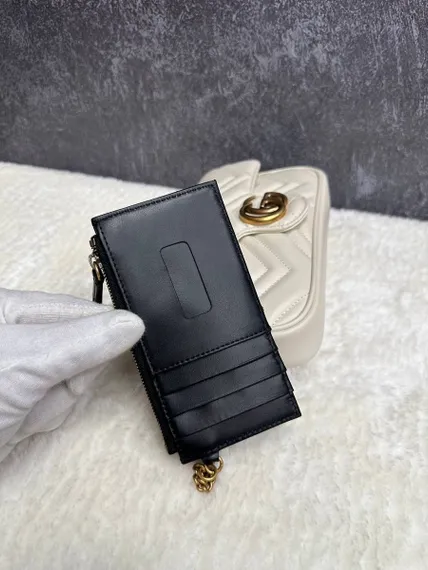 Мини-сумка Gucci GG Marmont белый