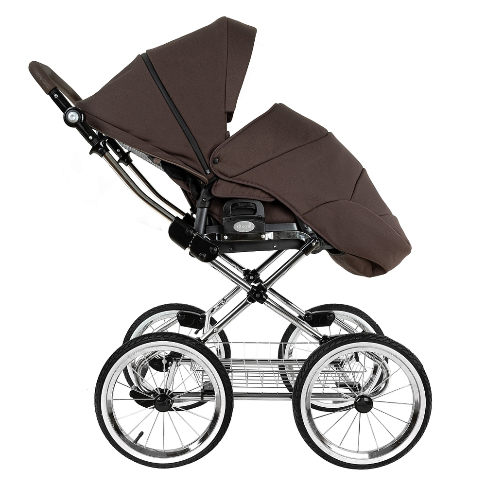 Коляска 2 в 1 ROAN BASS NEXT 2.0 CLASSIC d14 Turkish Coffe
