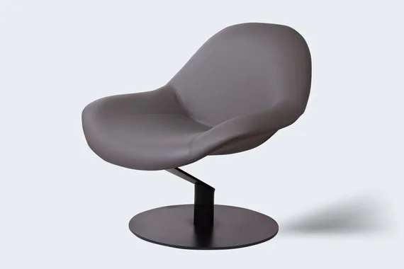 Лаунж кресло Zero Gravity с механизмом кручения, серый