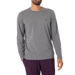 Мужская пижама серая толстовка, фиолетовые штаны Emporio Armani 111789_4F720 15449