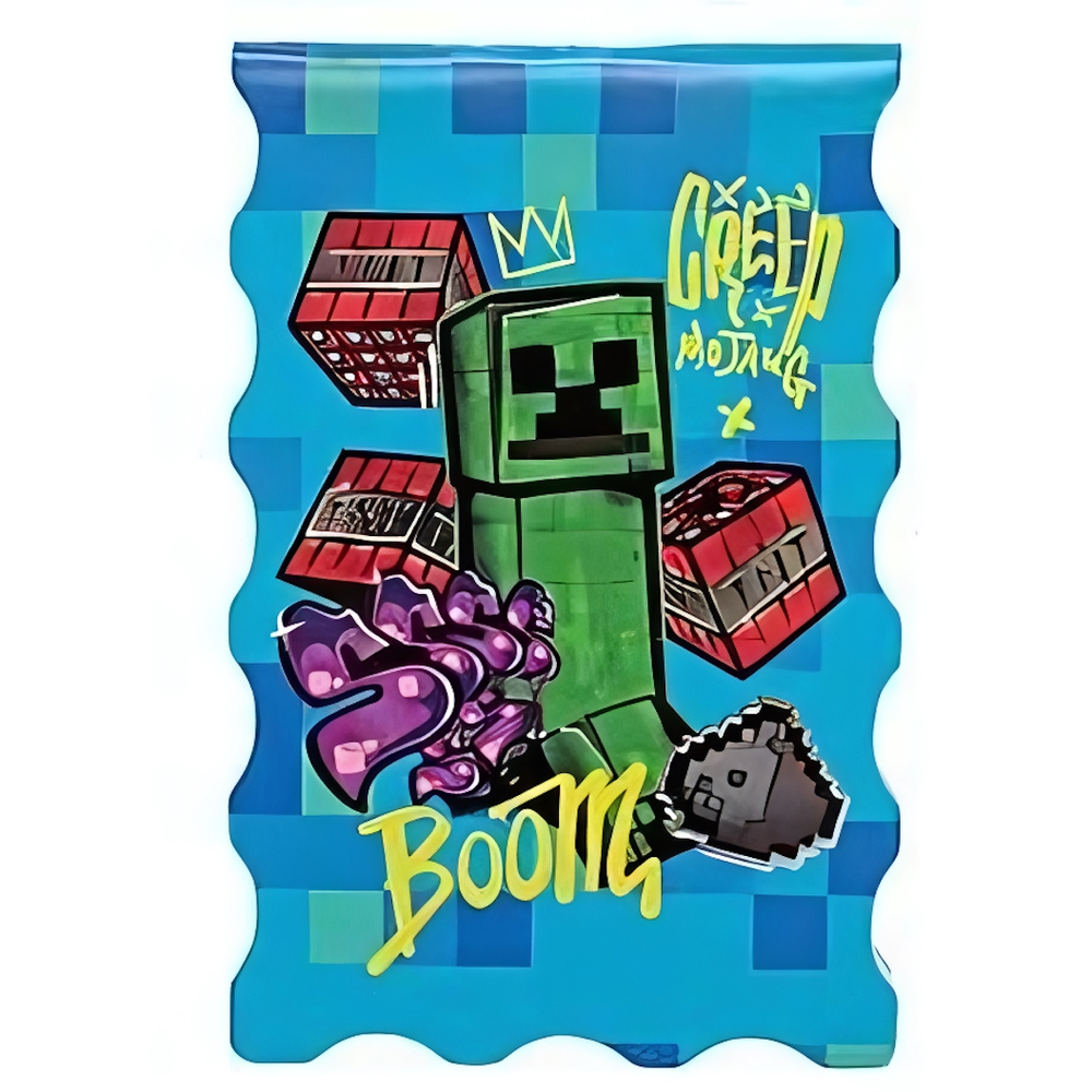 Блокнот фигурный А7 40л. "My Game" на скрепке, без линовки, тиснен.серебр.фольгой 77570 (Центрум)