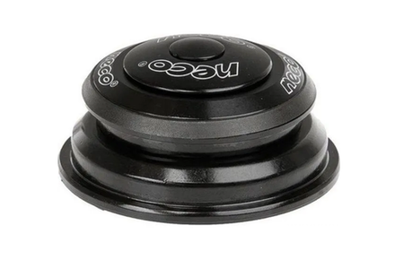 Рулевая колонка Neco H156EM, ZS44/56, 1 1/8-1 1/2", стал.чашки, картр.подшипники, черный