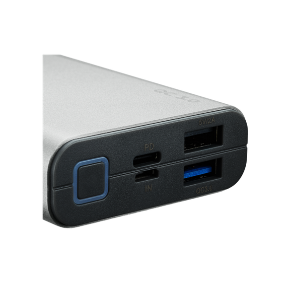 Powerbank Canyon 10000 mAh QuickCharge Silver / CND-TPBQC10S