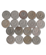 Набор монет СССР 20 копеек (18 монет) 1931-1955, без повторов (VG-VF)