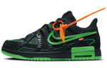 OFF-WHITE x Nike Rubber Dunk "Green Strike" Trend Low Panel Shoes Black Green American Limited