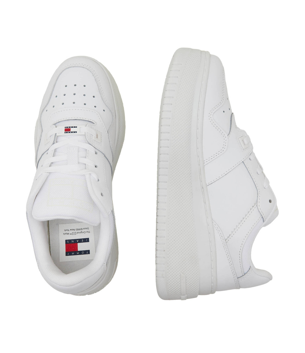 Кожаные кроссовки tjw retro basket flatform ess Tommy Jeans - белый(EN0EN02506)