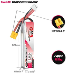 Аккумулятор GNB\550mah\2S\100C\TX30\HV