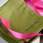 Мешочек из велюра, брендирование на мешочке