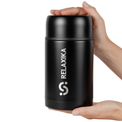 Термос для еды Relaxika 301 (1 литр), черный