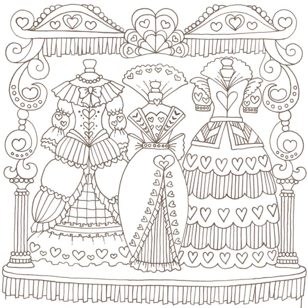 To the beyond of the world fairy tale story. Coloring book