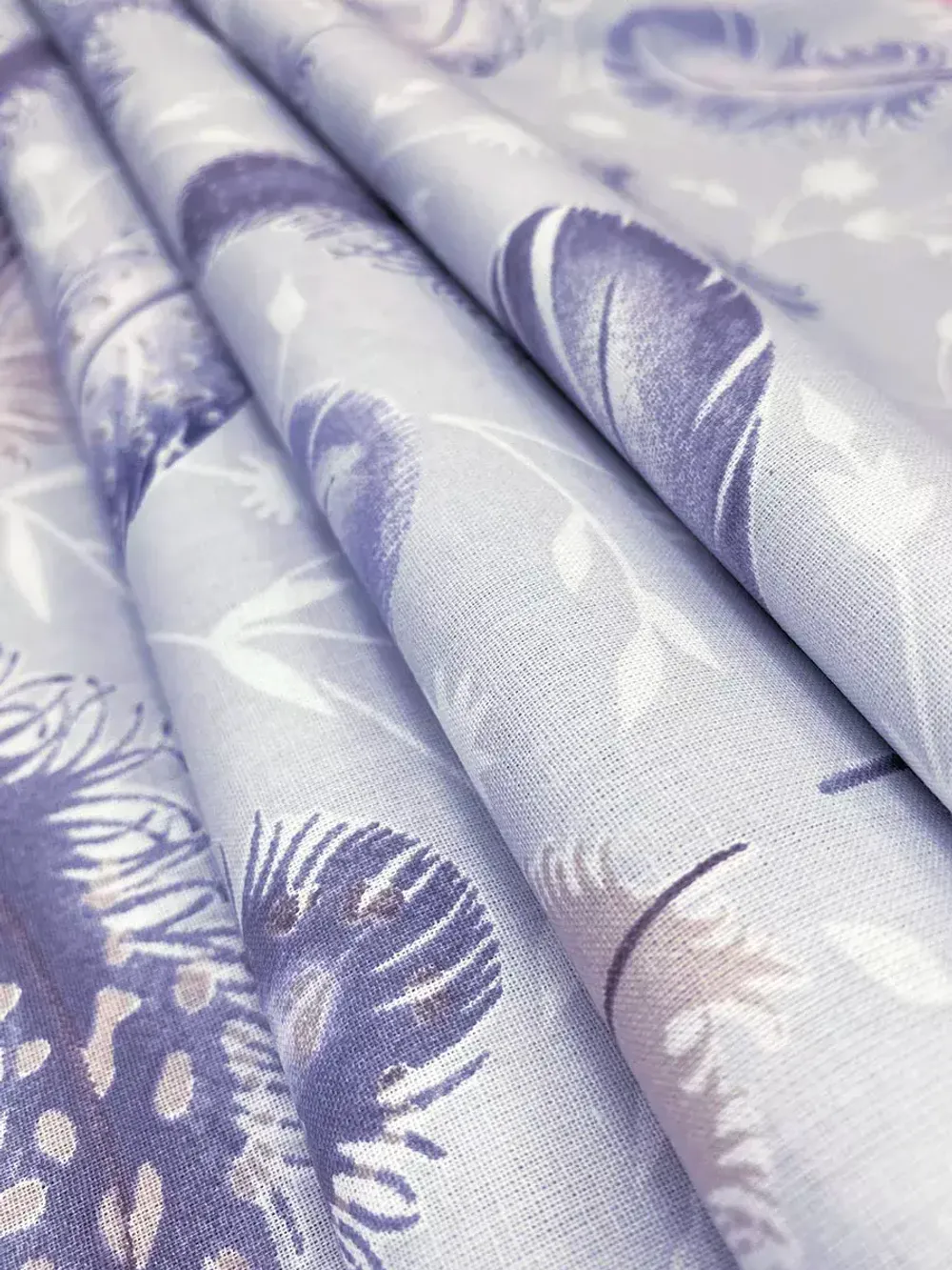 Наволочка 1шт перкаль Сказка "Перышко" 40x60 см на молнии