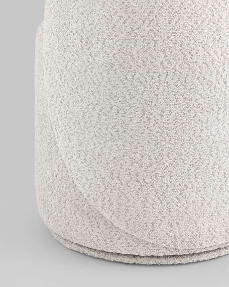 Пуф Loreen вращающийся букле светло-серый