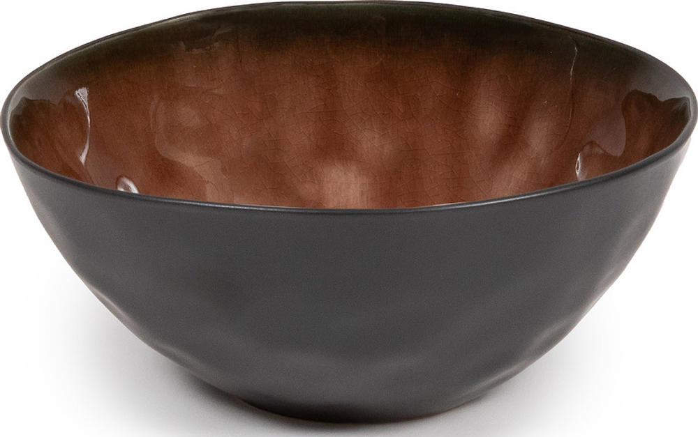 Салатник Serax Pure, каменная керамика, 16 см, коричневый