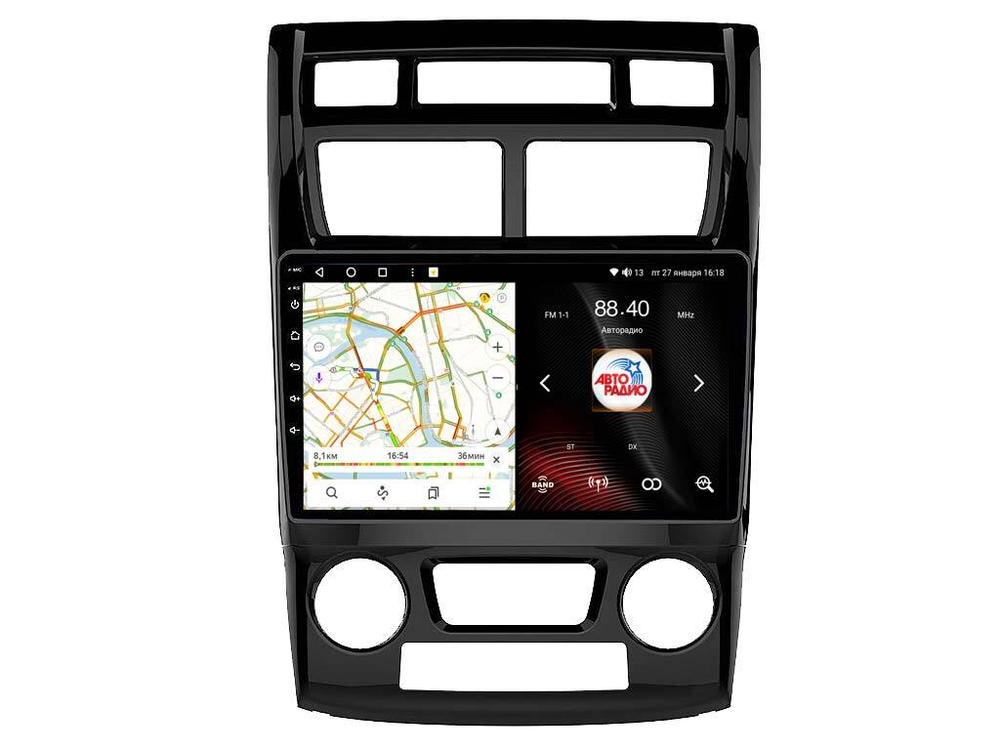 Магнитола для KIA Sportage 2008-2010 (рестайлинг) - Vaycar VA27-0023 на Android 13, 8-ядер, 2Гб-32Гб, 4G SIM-слот