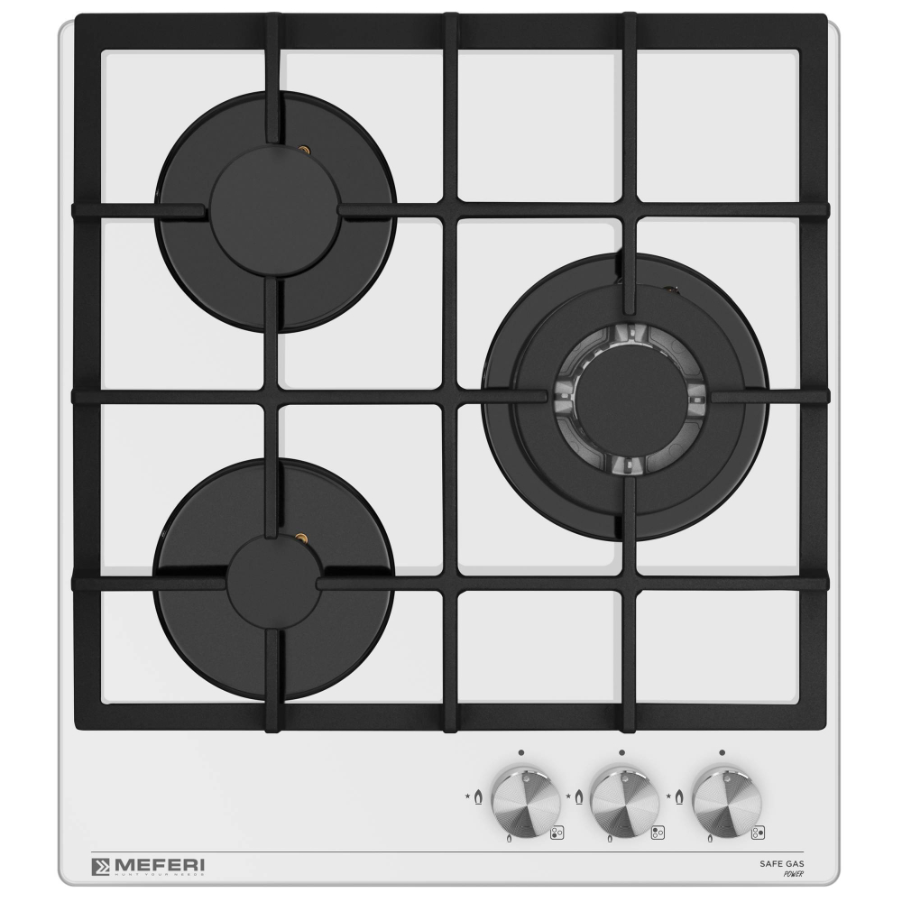 Газовая варочная панель Meferi MGH453WH GLASS POWER фото 2