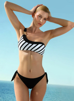 Раздельный купальник Capo Bianco (Размер: B/S) (Цвет: черный с белым)