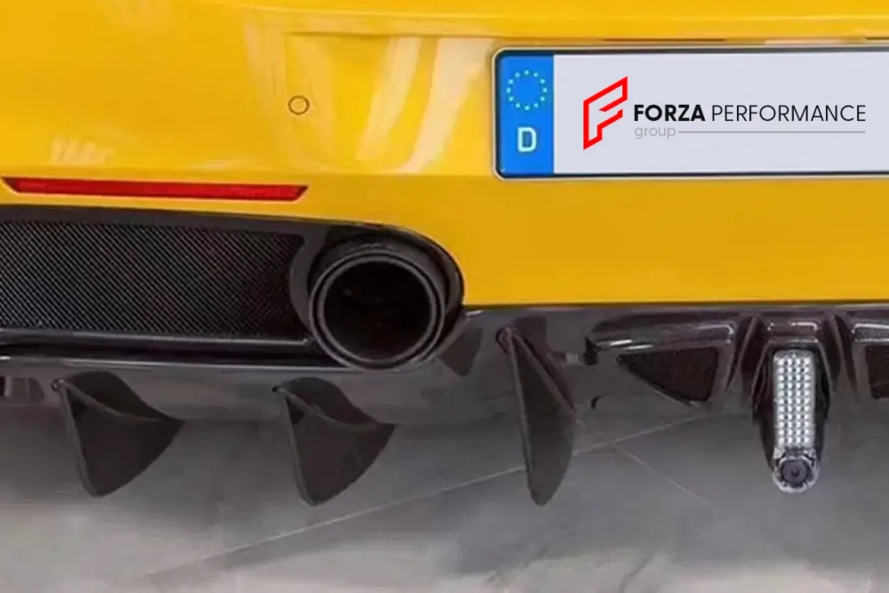 Карбоновые накладки и насадки на выхлоп для Ferrari 488 2015-2020 Феррари