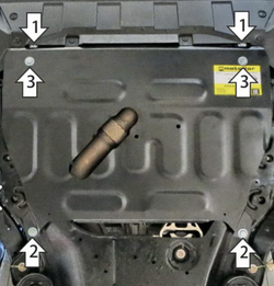 Защита двигателя для Changan UNI-K; CS95 MOTODOR.347205