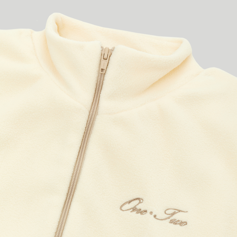 Zip-Up Sweatshirt Cream