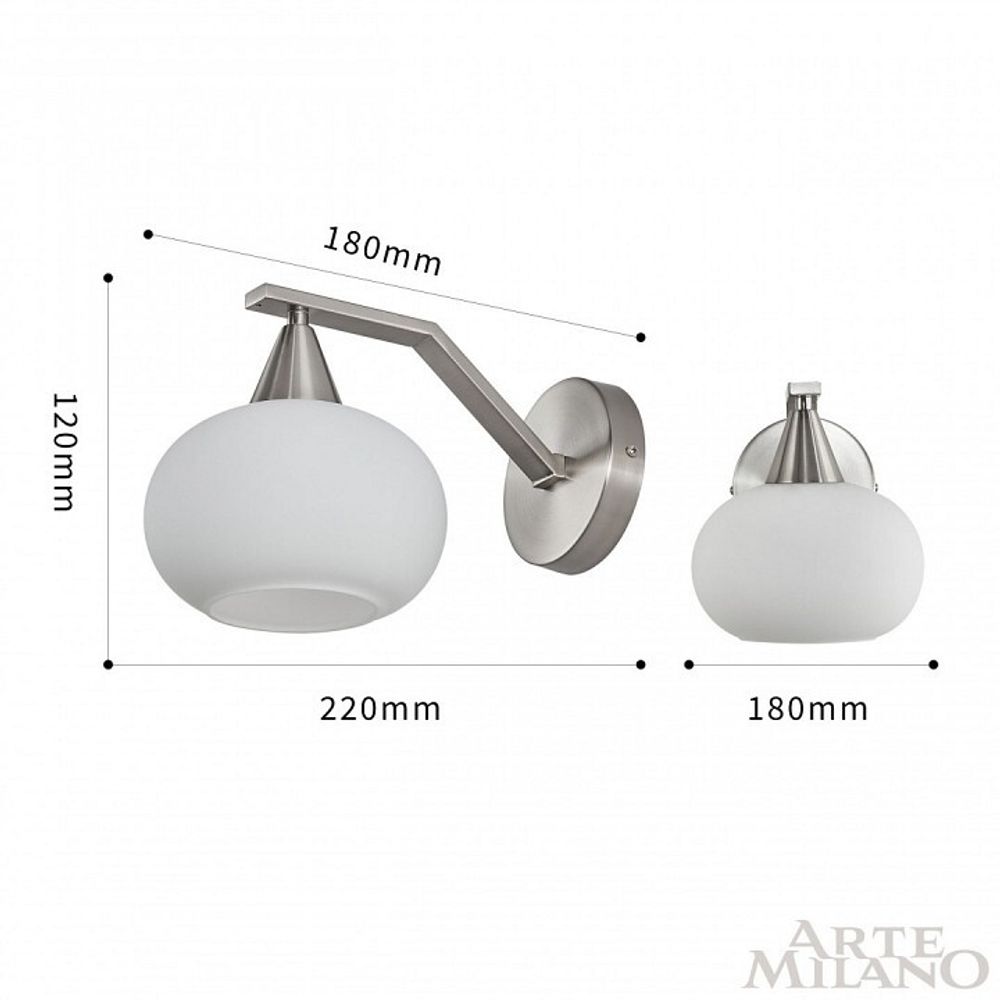 Бра Arte Milano Neapolis-79807 279807/1B GR