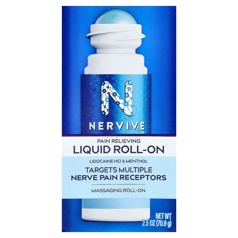 Nervive, обезболивающее жидкое, с шариковым аппликатором, 70,9 г (2,5 унции)