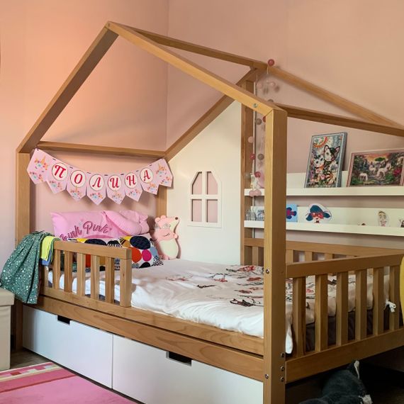 Детская кроватка Луна (Loona) из массива бука