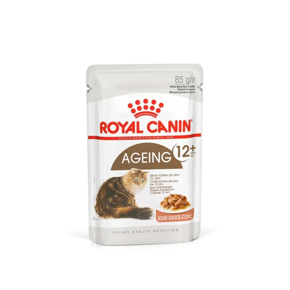 Royal Canin корм консервированный для пожилых кошек 12+ кусочки в соусе