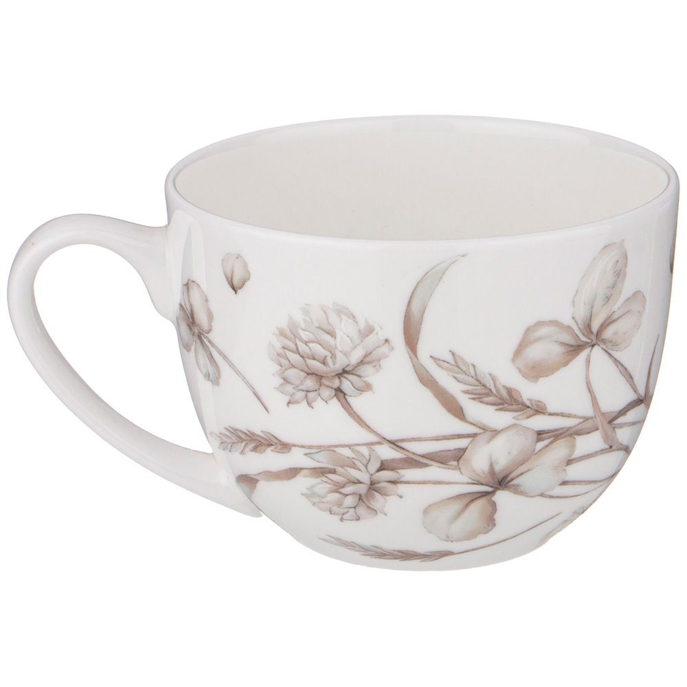 ЧАЙНЫЙ НАБОР LEFARD "WHITE FLOWER" НА 6ПЕР. 12ПР. 330МЛ СЕРЫЙ (КОР=4НАБ.)