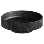Boheme Раковина накладная Corian 400*130 Nero Marquina