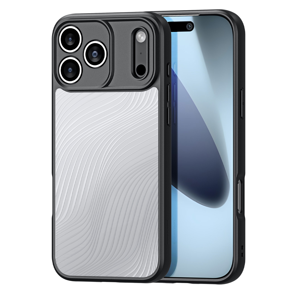 Тонкий чехол с мягкими черными рамками от Dux Ducis для iPhone 17 Pro, серия Aimo Series Case