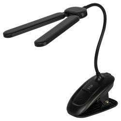 Настольный светильник ЭРА NLED-512-6W-BK светодиодный аккумуляторный на прищепке черный | Светодиодные настольные лампы